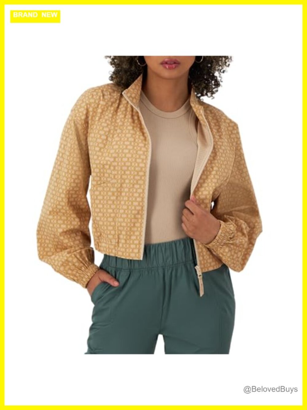 Lightweight Zip-Up Jacket with Mockneck Women's